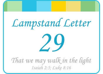 LAMPSTAND LETTER 29