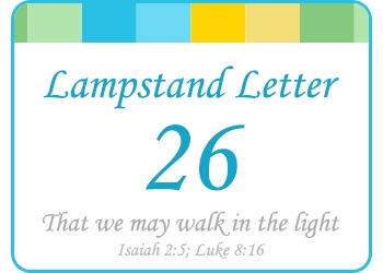 LAMPSTAND LETTERS 26